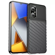 Etui i futerały do telefonów - Hurtel Thunder Case etui Xiaomi Redmi Note 11E /Redmi 10 5G / Redmi 10 Prime+ 5G / Poco M4 5G silikonowy pancerny pokrowiec czarne - miniaturka - grafika 1