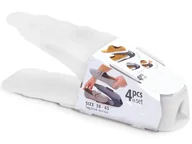 Szafki na buty - nabbi Plastikowy stojak na buty 38-45 (4 szt.) IOBM4 SET - przezroczysty - miniaturka - grafika 1