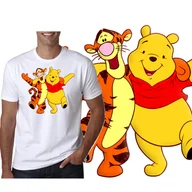 Koszulki męskie - 3173 Kubuś Puchatek Tygrysek Koszulka Męska M - miniaturka - grafika 1