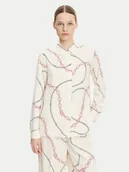 Koszule damskie - Tommy Hilfiger Koszula WW0WW44045 Écru Relaxed Fit - miniaturka - grafika 1