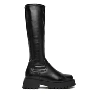 Kozaki damskie - Kozaki DeeZee KX2212803 Czarny - miniaturka - grafika 1