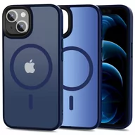 Etui i futerały do telefonów - Etui TECH-PROTECT MagMat MagSafe do Apple iPhone 13 Granatowy - miniaturka - grafika 1