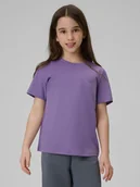 Koszulki dla dziewczynek - 4F T-shirt regular gładki dziewczęcy (2-pack) - multikolor 158/164 (12-14 lat) - miniaturka - grafika 1