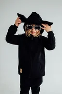 Bluzy dla chłopców - Bluza z kapturem z uszami jelonka dla dziecka czarna - miniaturka - grafika 1