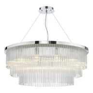 Lampy sufitowe - Żyrandol Alpheios 12 Light Chandelier Polished Chrome Glass - miniaturka - grafika 1