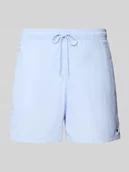 Kąpielówki męskie - Spodenki kąpielowe o kroju regular fit z wyhaftowanym logo - miniaturka - grafika 1