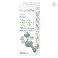 Witaminy i minerały - MINERALS7+ Minerals7+ Zincum Selenium liquid 50 ml cynk selen HM0814 - miniaturka - grafika 1