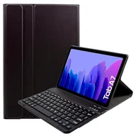 Etui i futerały do telefonów - Fajne etui na Samsung Galaxy Tab A7 T500 / T505 Sztuczna skóra Solidny Czarny Klawiatura Bluetooth 10.4 Pulg - miniaturka - grafika 1