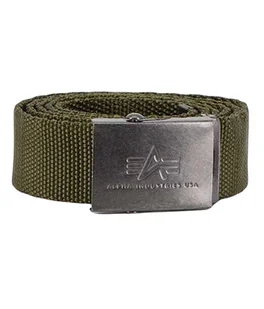 Pasek parciany ALPHA INDUSTRIES HEAVY DUTY oliwkowy (olive) 100906 11 - Spodnie męskie - miniaturka - grafika 1