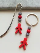 Zakładki do książek - ZESTAW ZAKŁADKA DO KSIĄŻKI BRELOK HOWLIT CHŁOPIEC - miniaturka - grafika 1