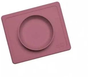 Silikonowa miseczka z podkładką 2w1 Mini Bowl Mauve EZPZ - Miseczki i talerzyki dla dzieci - miniaturka - grafika 1