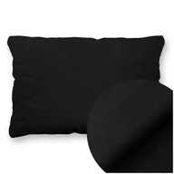Poszewki na poduszki - Poszewka Bawełna 50 x 80 Jednolita Ola Czarna Black - miniaturka - grafika 1