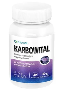 Karbowital dla psa i kota 30 tabl. - Suplementy i witaminy dla psów - miniaturka - grafika 1