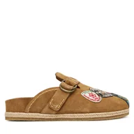 Klapki i japonki męskie - Klapki Polo Ralph Lauren 803974113001 Brązowy - miniaturka - grafika 1