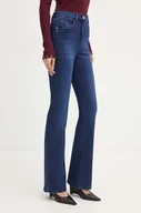 Spodnie damskie - Patrizia Pepe jeansy damskie high waist - miniaturka - grafika 1