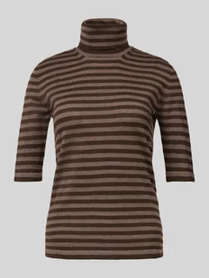 Sweter z dzianiny z golfem model ‘VADIUS’ - Swetry damskie - miniaturka - grafika 1