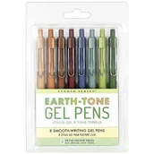 Długopisy - Długopisy żelowe Earth-Tone 8 kolorów - Peter Pauper Press - miniaturka - grafika 1