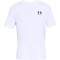 Koszulki męskie - Koszulka męska Under Armour Sportstyle Left Chest SS White L - miniaturka - grafika 1