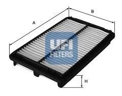 Filtr powietrza UFI Filtry 30.383.00 - Filtry powietrza - miniaturka - grafika 1