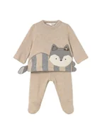 Bluzki damskie - Mayoral Komplet bluzka i półśpiochy 2558 Beżowy Regular Fit - miniaturka - grafika 1