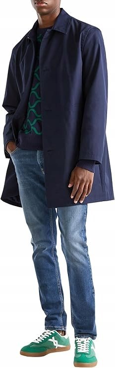 United Colors Of Benetton Płaszcz Męski Kurtka Granatowy Rozmiar S