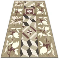 Dywany - Modny uniwersalny dywan winylowy Kafelki magnolia 100x150 cm - miniaturka - grafika 1