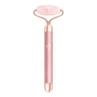 Rollery do masażu - W7 VIBRATING FACE ROLLER Rose Quartz ROLLER DO TWARZY Z WIBRACJAMI - miniaturka - grafika 1