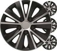 Kołpaki samochodowe - Kołpaki samochodowe 4szt. komplet rapide czarno srebrne 16" cali color box - miniaturka - grafika 1