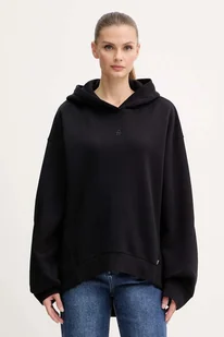 BOSS bluza damska kolor czarny z kapturem gładka 50550339 - Bluzy damskie - miniaturka - grafika 1