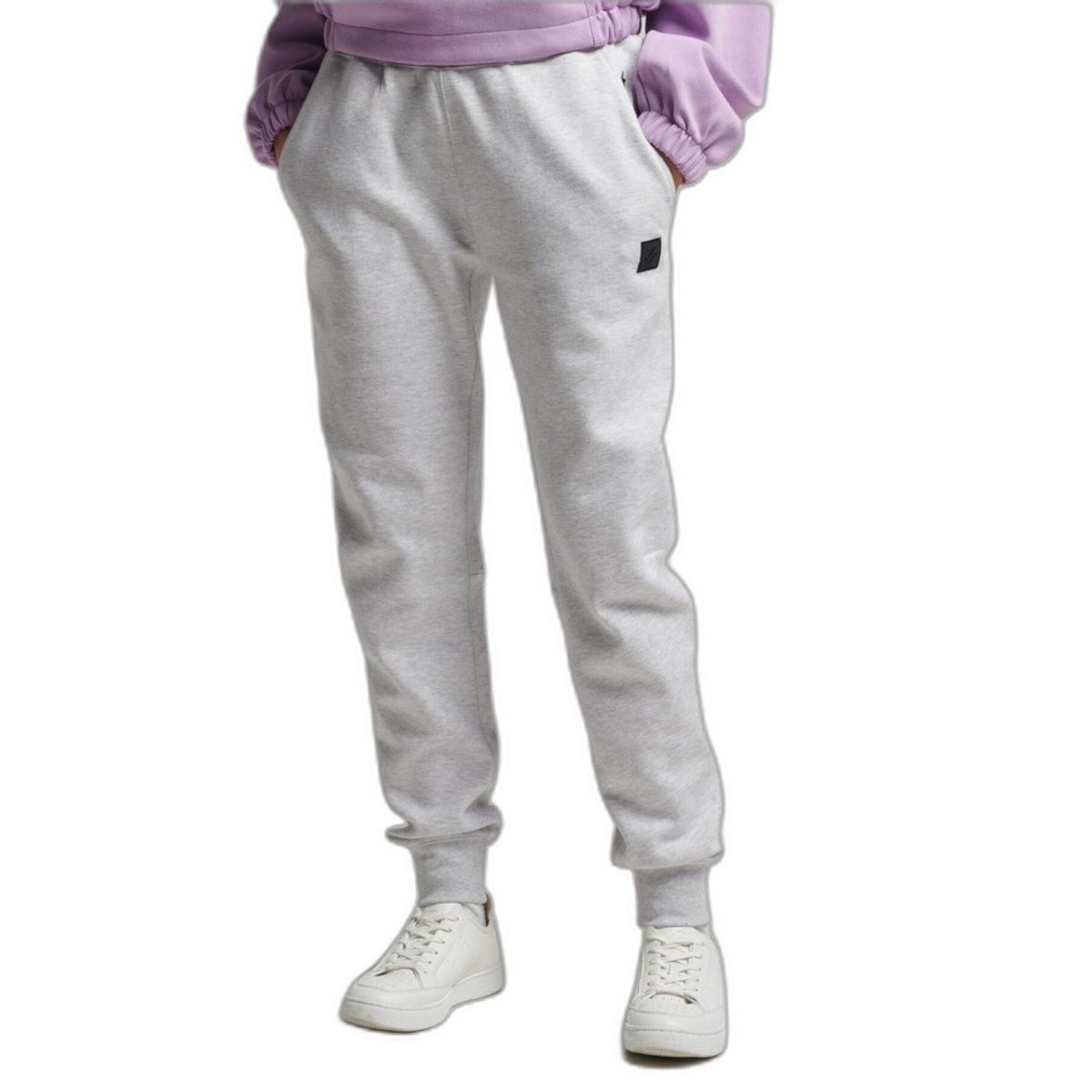 Spodnie damskie Superdry Code Tech joggery dresowe szare-XL