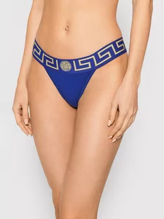 Versace Stringi Greca Border AUD01042 Granatowy - Majtki damskie - miniaturka - grafika 1