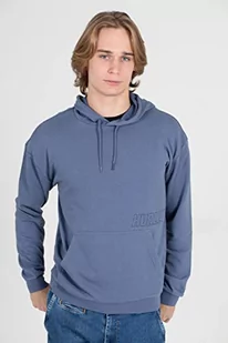 Hurley Męska bluza M Lazy Days niebieski niebieski (Diffused Blue) l CW0857 - Bluzy męskie - miniaturka - grafika 1