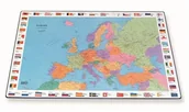 Podkładki na biurko - Bantex SKRIVEUNDERLAG, EUROPA, BLÅ - miniaturka - grafika 1