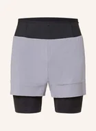 Spodenki damskie - Salomon Szorty Do Biegania 2 W 1 Sense Aero blau - miniaturka - grafika 1
