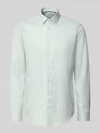 Koszule męskie - Koszula biznesowa o kroju regular fit z bawełny z kołnierzykiem typu kent - miniaturka - grafika 1