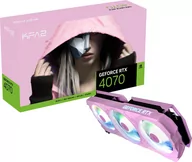 Karty graficzne - KFA2 GeForce RTX 4070 EX Gamer Pink 1-Click OC 12GB GDDR6X (47NOM7MD7LKK) - miniaturka - grafika 1