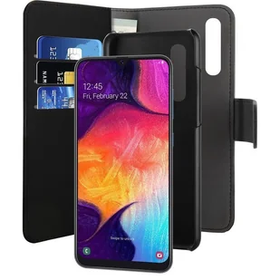 PURO Wallet Detachable - Etui 2w1 Samsung Galaxy A50 (2019) (czarny) - Etui i futerały do telefonów - miniaturka - grafika 2