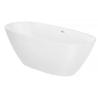 Wanny - ROCA A248669000 ARIANE 180x80 wanna wolnostojęca wykonana z kompozytu STONEX?, zintegrowany przelew slot, zawiera syfon typu klik-klak. - miniaturka - grafika 1