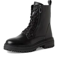 Kozaki damskie - Marco Tozzi Damskie buty Bootie Laced 2-25263-43 modne kozaki, czarne, 39 EU, czarny, 39 EU - miniaturka - grafika 1