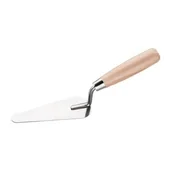 Narzędzia murarskie - Kielnia "koci język" 140 mm stal nierdzewna uchwyt drewniany - miniaturka - grafika 1