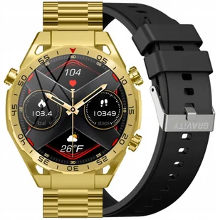 Gravity GT13-2 GD/GD/BK Czarny - Smartwatch - miniaturka - grafika 2