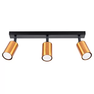 Plafon WINX 3 czarny/miedź SOLLUX LIGHTING - Lampy sufitowe - miniaturka - grafika 1