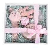 Zabawki dla psów - Barry King Zestaw prezentowy dla szczeniaka 5w1 /różowy - miniaturka - grafika 1