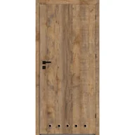 Drzwi wewnętrzne - DRE Skrzydło drzwiowe Rico Dąb Rustykalny z tulejami wentylacyjnymi 80P - miniaturka - grafika 1