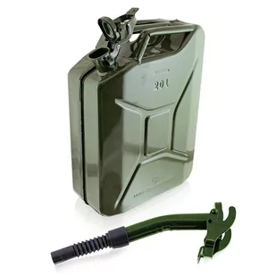 Kanister Metalowy 20L Z Lejkiem Do Nalewania Kanister Stal Walcowana Z Zamkiem Bagnetowym - Akcesoria motoryzacyjne - miniaturka - grafika 1