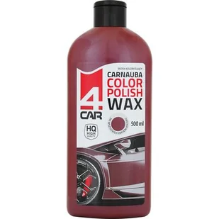 Wosk koloryzujący Carnauba do karoserii bordowy 500 ml 4CAR - Kosmetyki samochodowe - miniaturka - grafika 1
