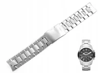 Akcesoria do zegarków - Bransoleta Fossil Grant FS4736 FS4735 FS4813 FS4812 srebrna oryginał - miniaturka - grafika 1