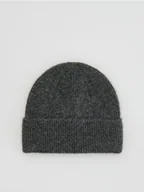 Czapki damskie - Reserved - Czapka beanie - ciemnoszary - miniaturka - grafika 1