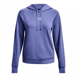 Damska bluza treningowa Under Armour Rival Terry Hoodie - fioletowa - UNDER ARMOUR - Bluzy sportowe damskie - miniaturka - grafika 1