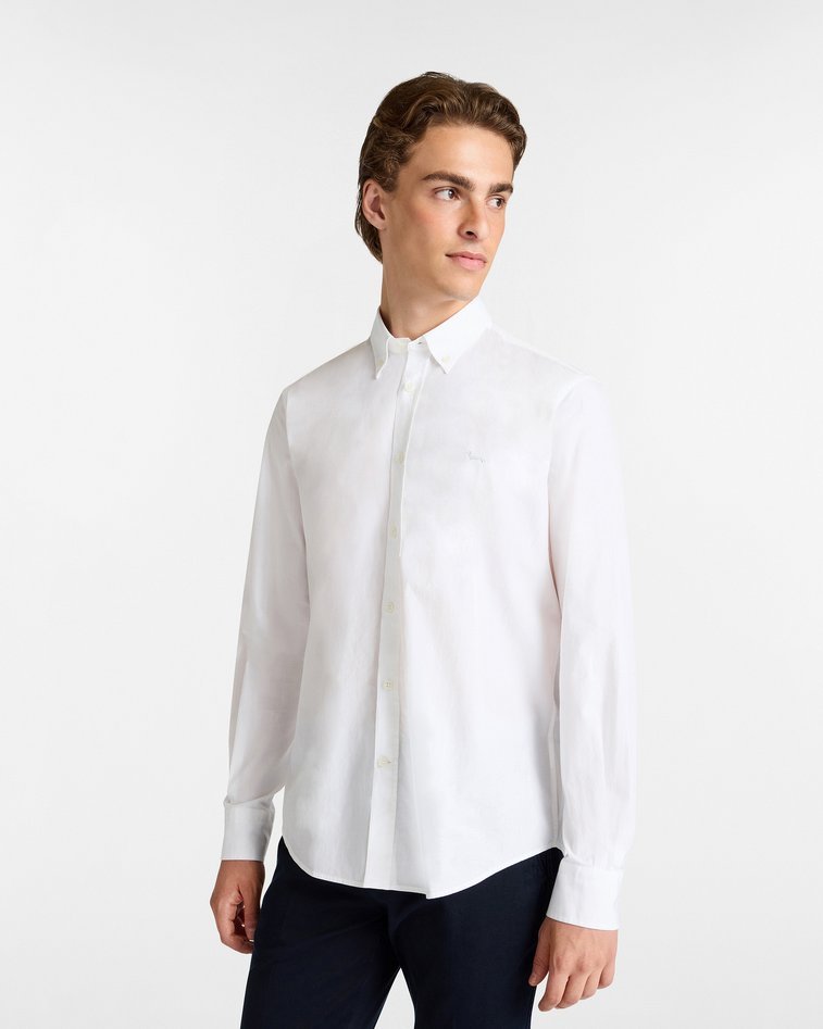 koszula essentials bawełna męskie biały